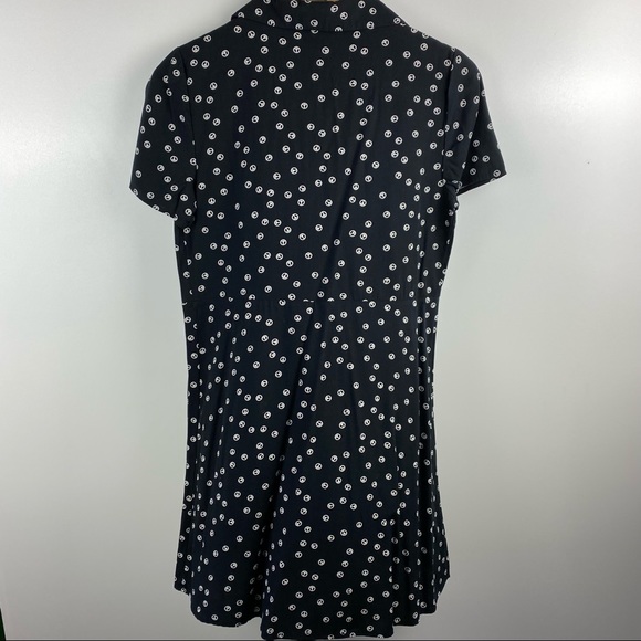 MODCLOTH black and White Peace Sign Collared Shift Dress - Picture 5 of 6